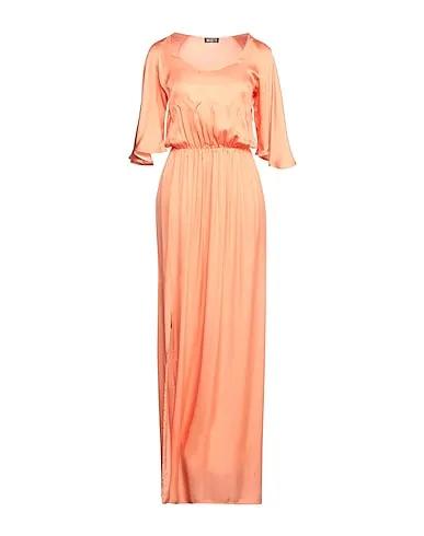 Apricot Satin Long dress