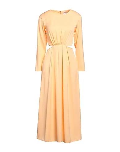 Apricot Satin Midi dress