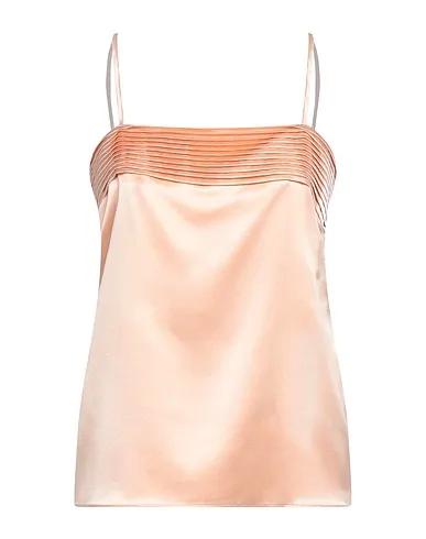 Apricot Satin Polo shirt