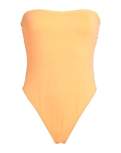 Apricot Synthetic fabric One-piece swimsuits