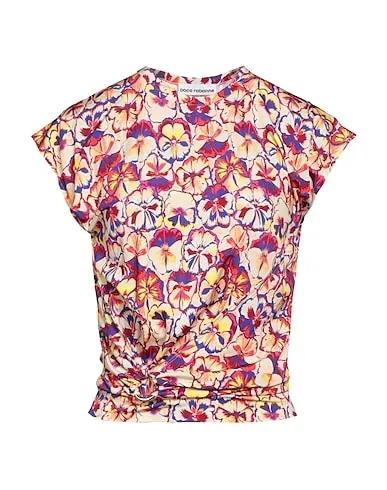 Apricot Synthetic fabric T-shirt