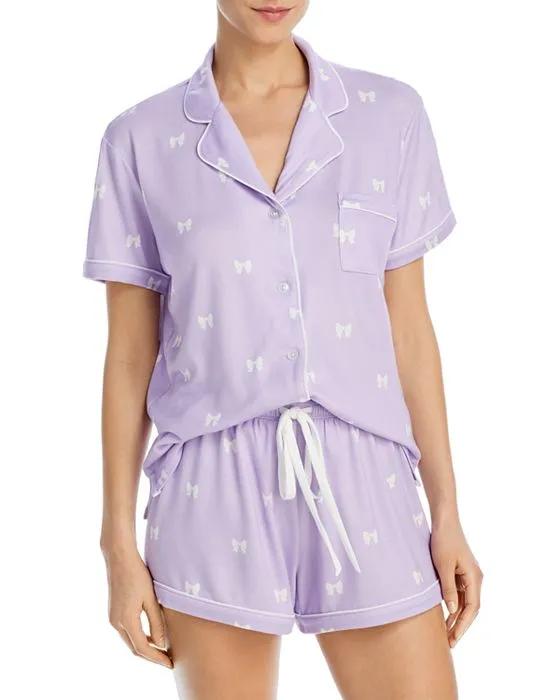 AQUA Bountiful Bow Pajama Set