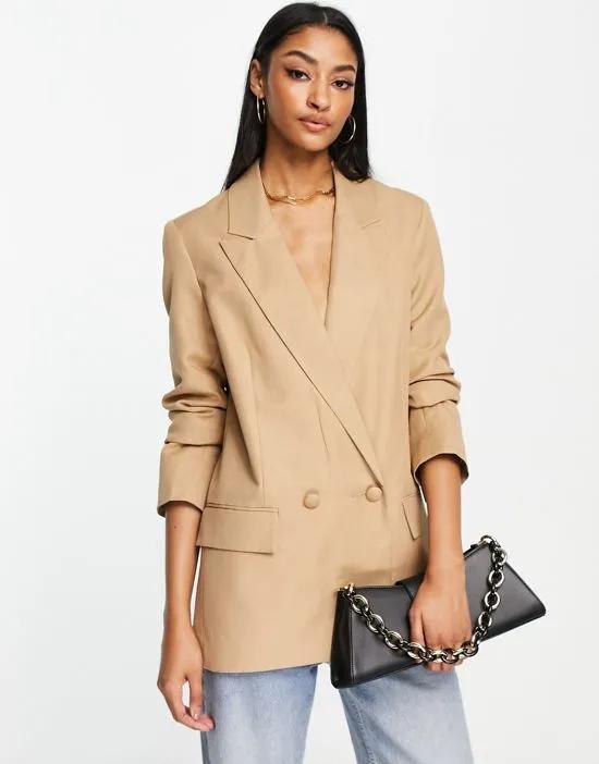 ASOS DESIGN perfect blazer in camel