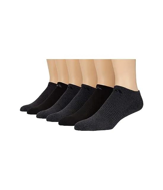 Athletic No Show Socks 6-Pack