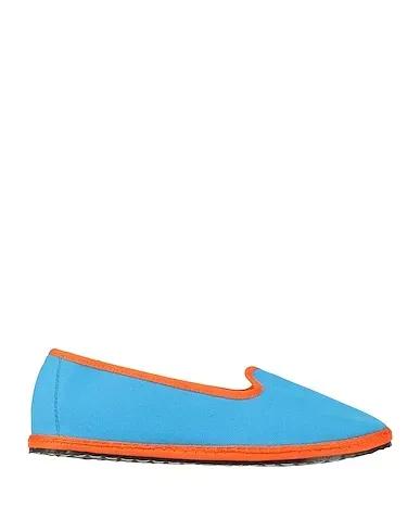 Azure Canvas Loafers