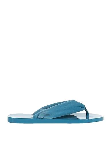 Azure Chenille Flip flops