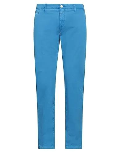 Azure Cotton twill Casual pants