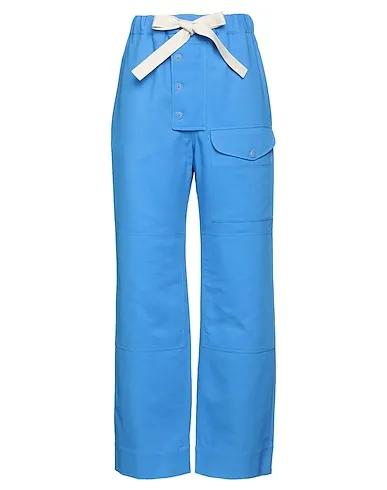 Azure Cotton twill Casual pants