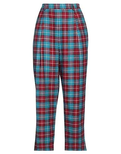 Azure Flannel Casual pants