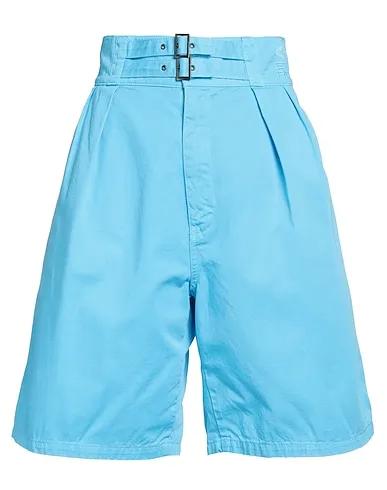 Azure Gabardine Shorts & Bermuda