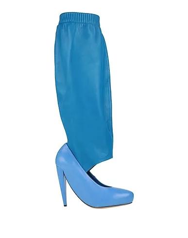Azure Leather Boots