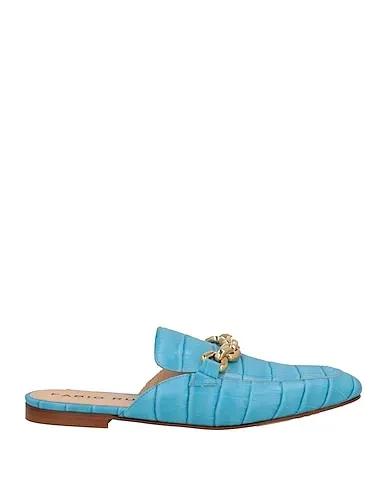 Azure Leather Mules and clogs