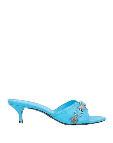 Azure Leather Sandals