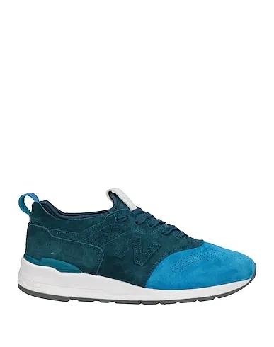 Azure Leather Sneakers