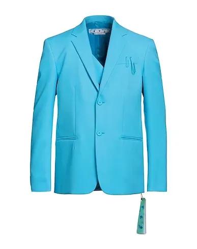 Azure Plain weave Blazer