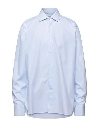 Azure Plain weave Checked shirt