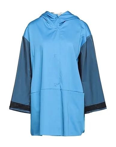 Azure Plain weave Full-length jacket