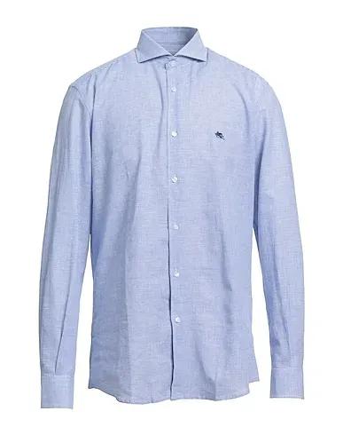 Azure Plain weave Linen shirt