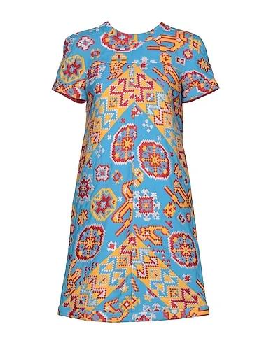 Azure Plain weave Short dress