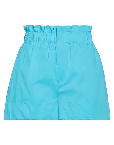 Azure Poplin Shorts & Bermuda