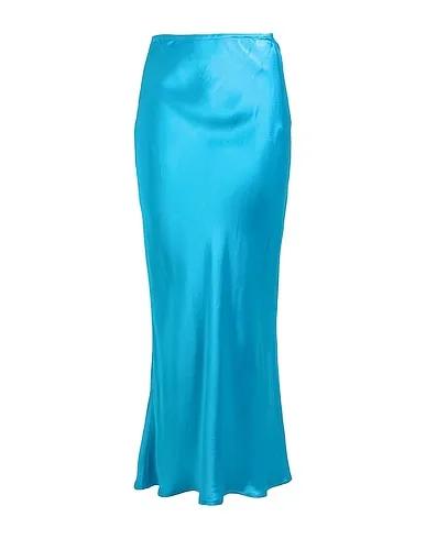 Azure Satin Maxi Skirts