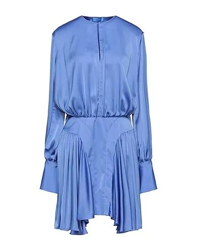 Azure Satin Short dress