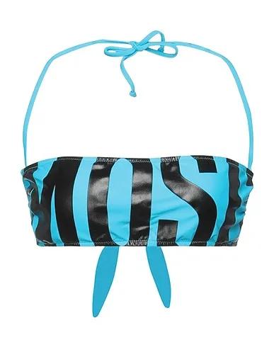 Azure Synthetic fabric Bikini