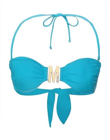 Azure Synthetic fabric Bikini