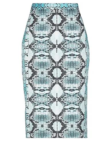 Azure Synthetic fabric Midi skirt
