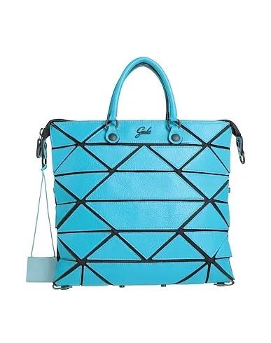 Azure Techno fabric Handbag