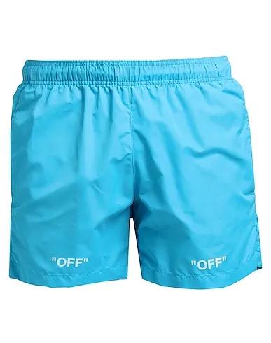 Azure Techno fabric Swim shorts