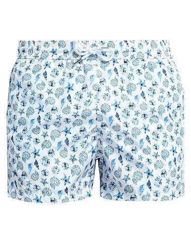 Azure Techno fabric Swim shorts