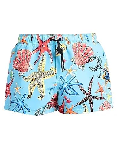 Azure Techno fabric Swim shorts