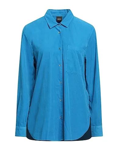 Azure Velvet Solid color shirts & blouses