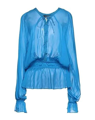 Azure Voile Blouse