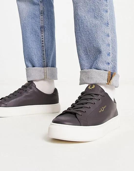 B71 leather sneakers in gray