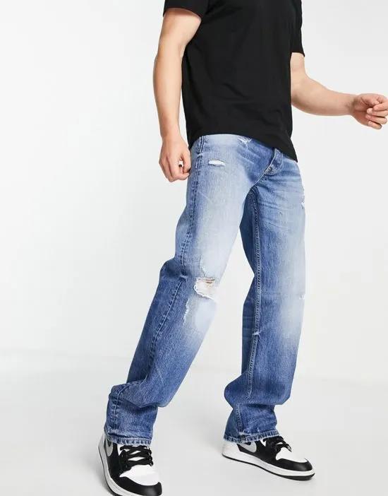 baggy jeans in medium blue