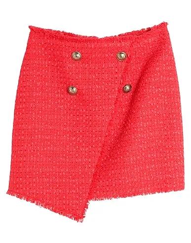 Red Tweed Mini skirt