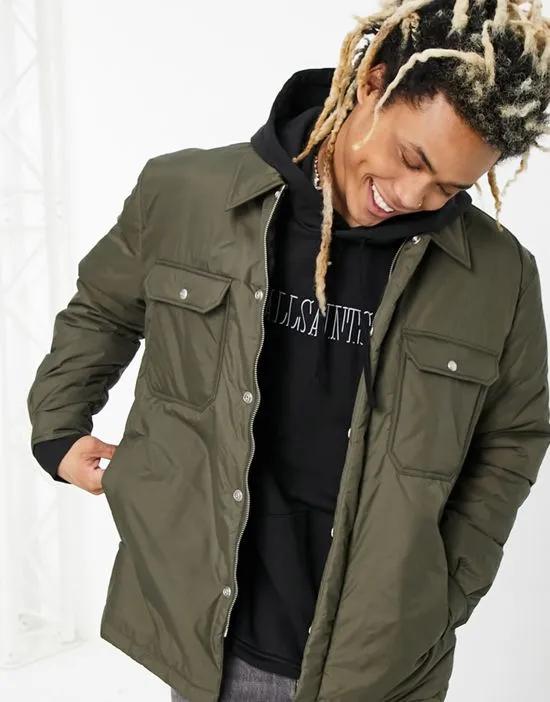 bandai padded jacket in khaki