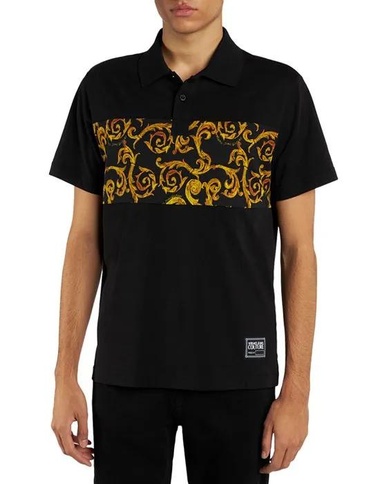 Baroque Panel Polo Shirt