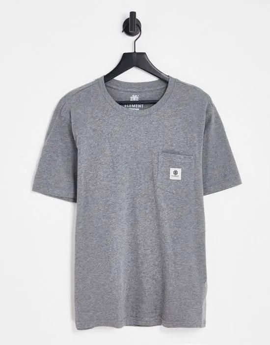 Basic Pocket T-Shirt in Gray