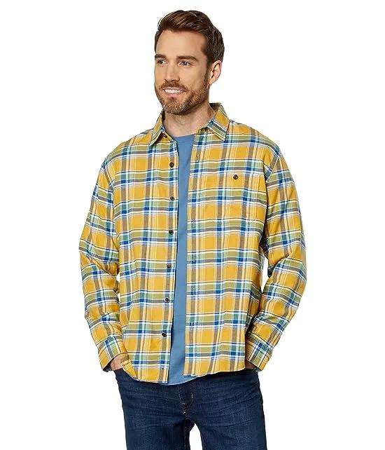 BeanFlex All Season Flannel Shirt Long Sleeve Traditional Fit