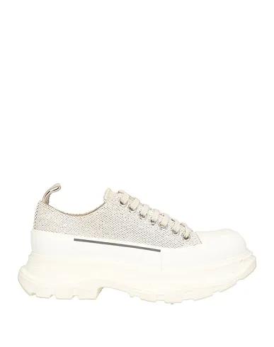 Beige Canvas Sneakers