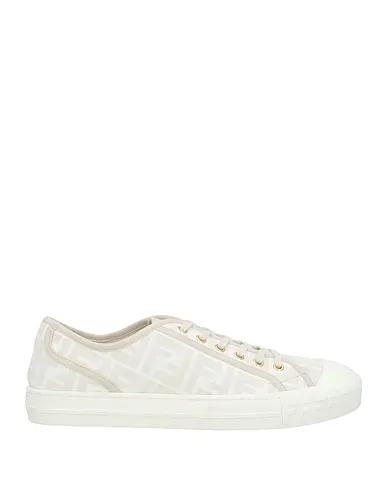 Beige Canvas Sneakers