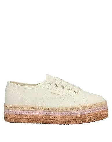 Beige Canvas Sneakers