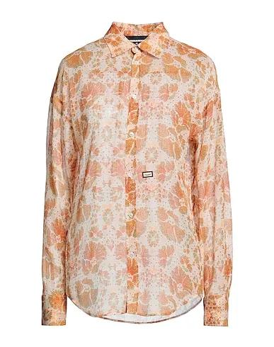 Beige Chiffon Patterned shirts & blouses