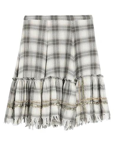 Beige Cool wool Mini skirt