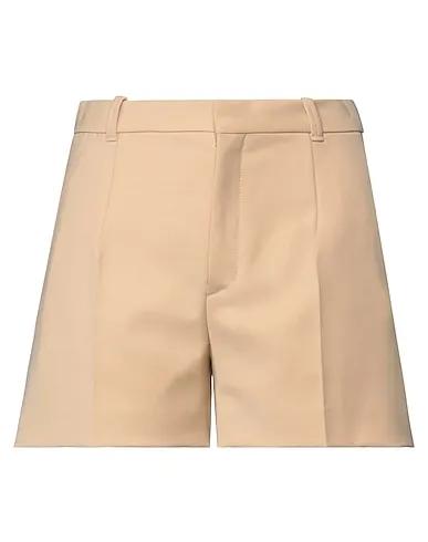 Beige Cool wool Shorts & Bermuda