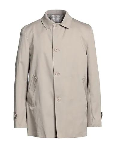 Beige Cotton twill Full-length jacket
