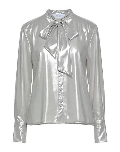 Beige Crêpe Shirts & blouses with bow